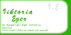 viktoria eger business card