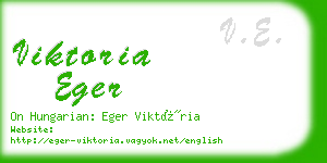 viktoria eger business card